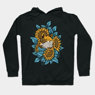 Cat sun flowers Hoodie